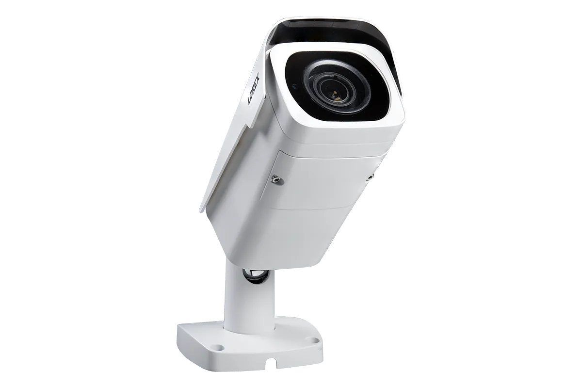 16-Channel 4K Ultra HD IP NVR System with Four Metal 4K (8MP) Smart Deterrence Cameras and Four Metal 4K (8MP) Varifocal Zoom Lens Cameras