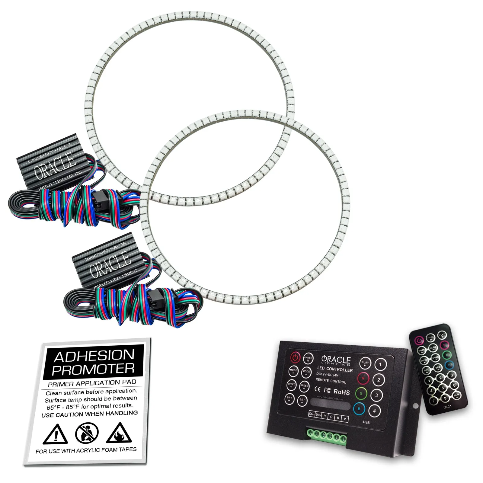 1997-2006 Jeep Wrangler TJ ORACLE LED Headlight Halo Kit- Waterproof Surface Mount