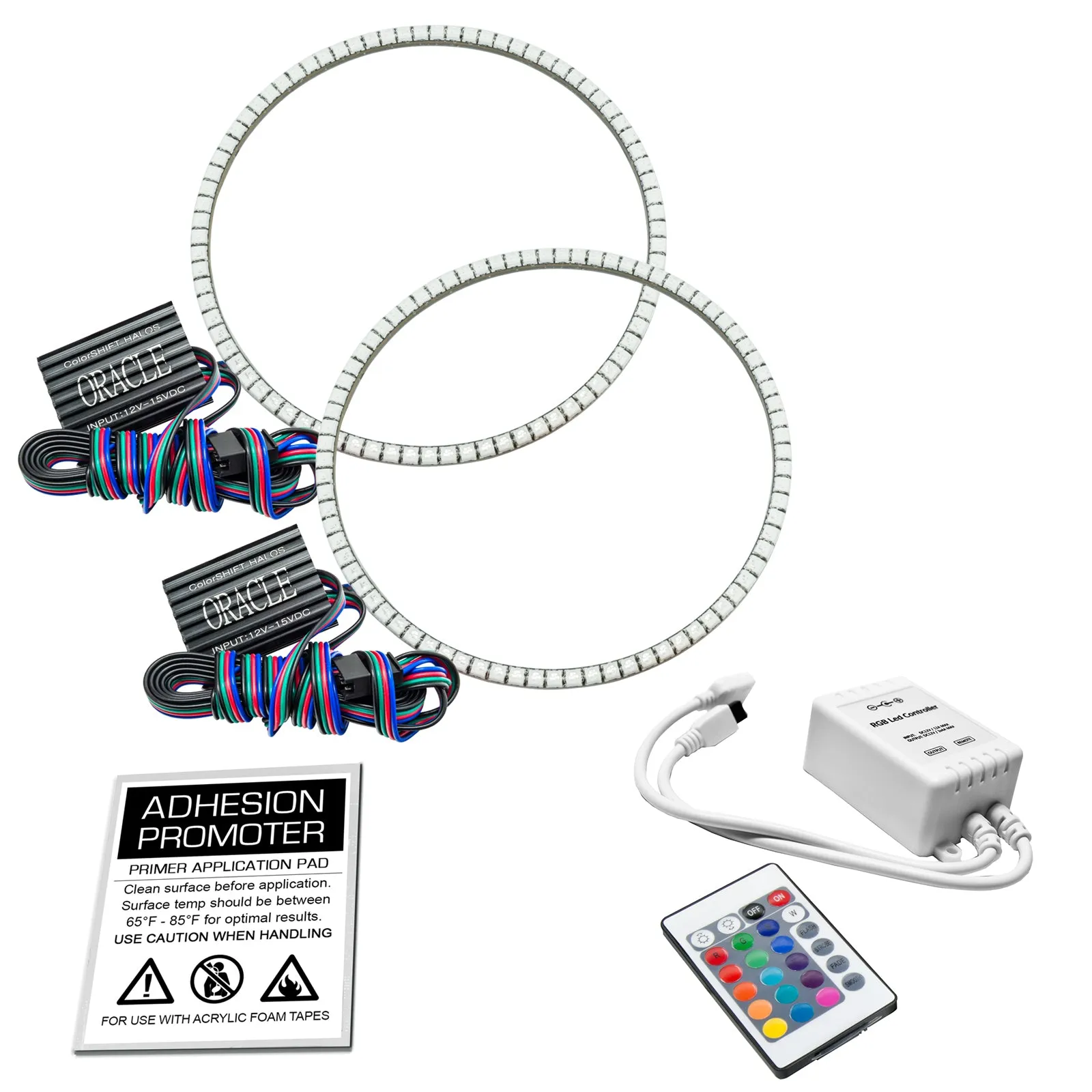 1997-2006 Jeep Wrangler TJ ORACLE LED Headlight Halo Kit- Waterproof Surface Mount