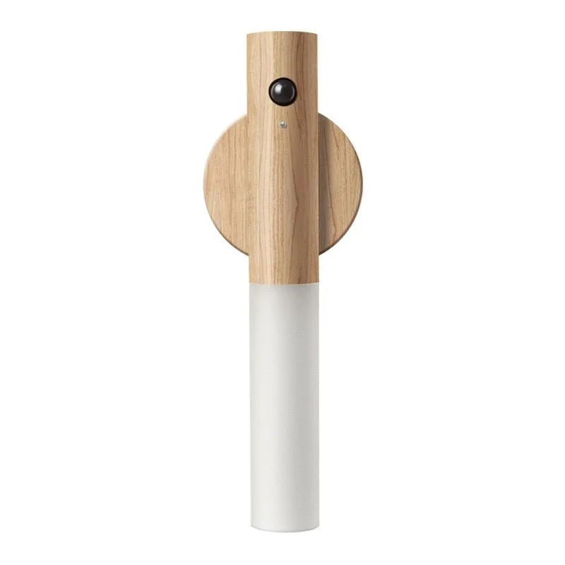 1Pc LED USB Wireless Wood Stick Night Light Motion Sensor