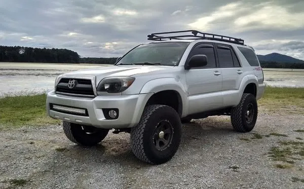 2003-2009 TOYOTA 4RUNNER 32" LOWER BUMPER FLUSH LED LIGHT BAR KIT BY CALI RAISED LED