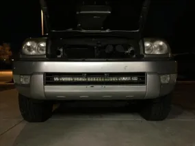2003-2009 TOYOTA 4RUNNER 32" LOWER BUMPER HIDDEN LED LIGHT BAR BRACKETS KIT BY CALI RAISED LED