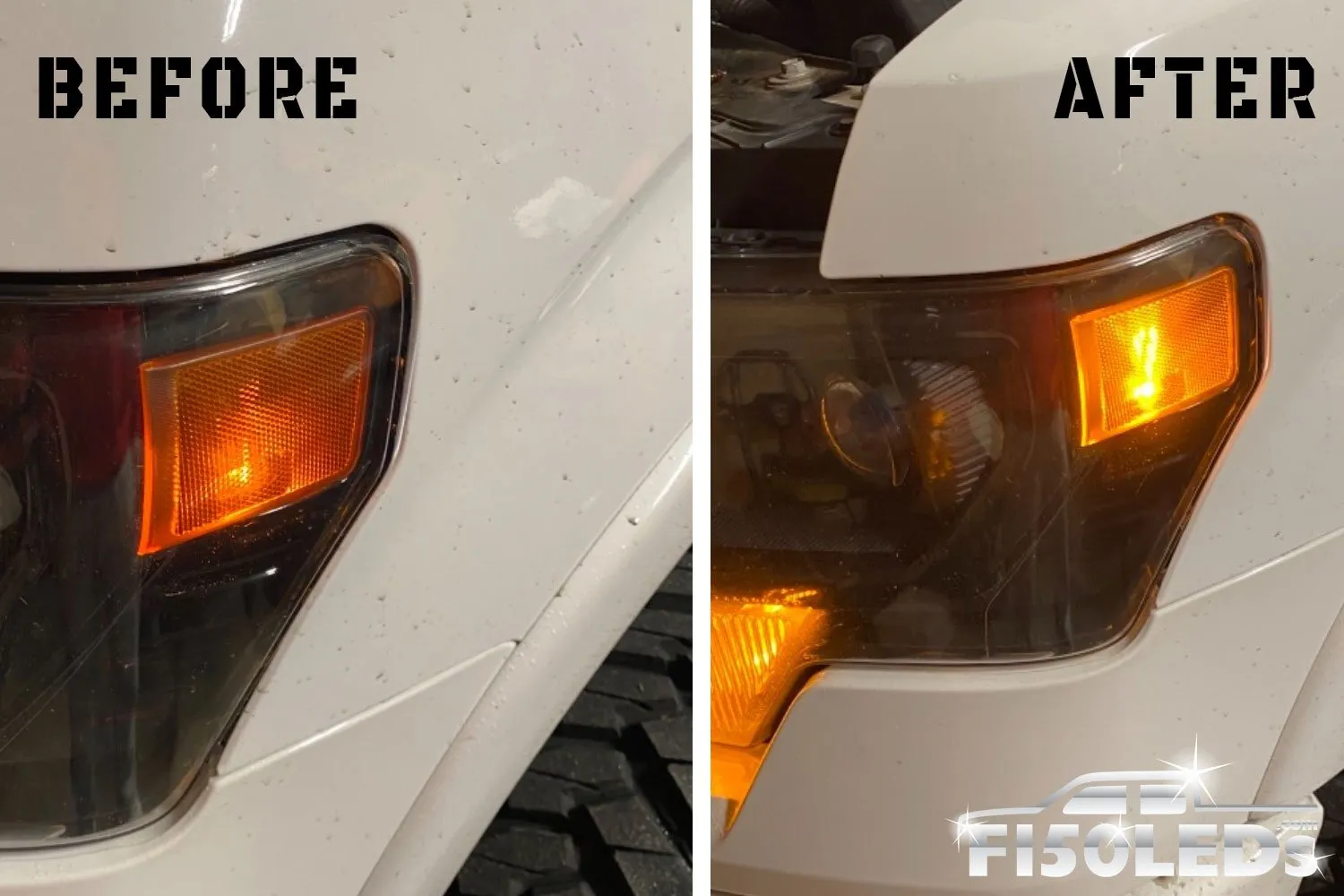 2009-14 F150 FRONT MARKER LIGHT LED BULBS