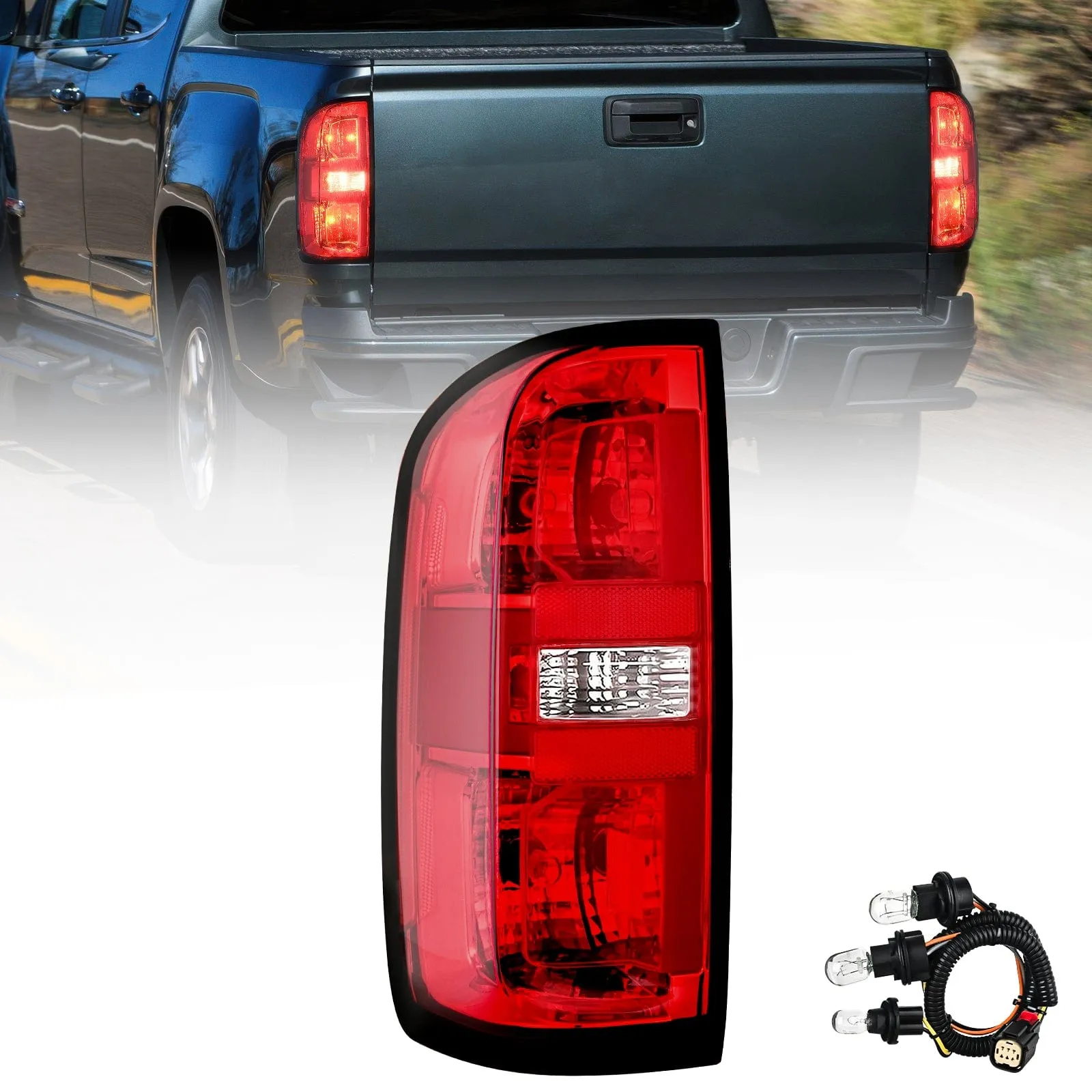 2015-2022 Chevy Colorado Rear Lamp Replacement Taillight Assembly OE Style Driver Side w/Bulbs