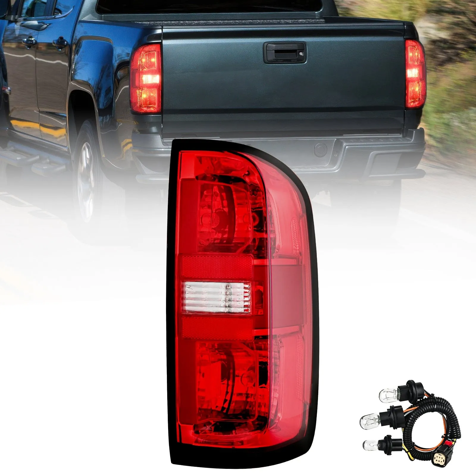 2015-2022 Chevy Colorado Rear Lamp Replacement Taillight Assembly OE Style Passenger Side w/Bulbs