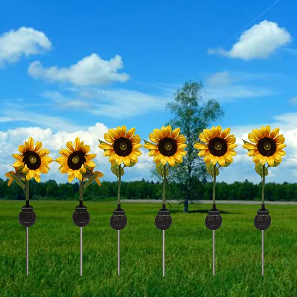 2021 Solar Powered Sunflower Outdoor Garden Light