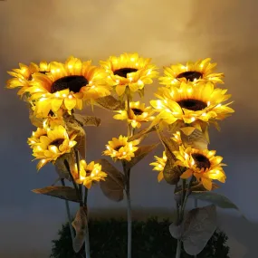 2021 Solar Powered Sunflower Outdoor Garden Light