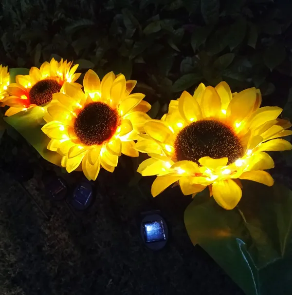 2021 Solar Powered Sunflower Outdoor Garden Light