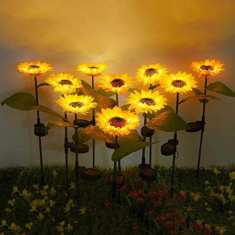 2021 Solar Powered Sunflower Outdoor Garden Light