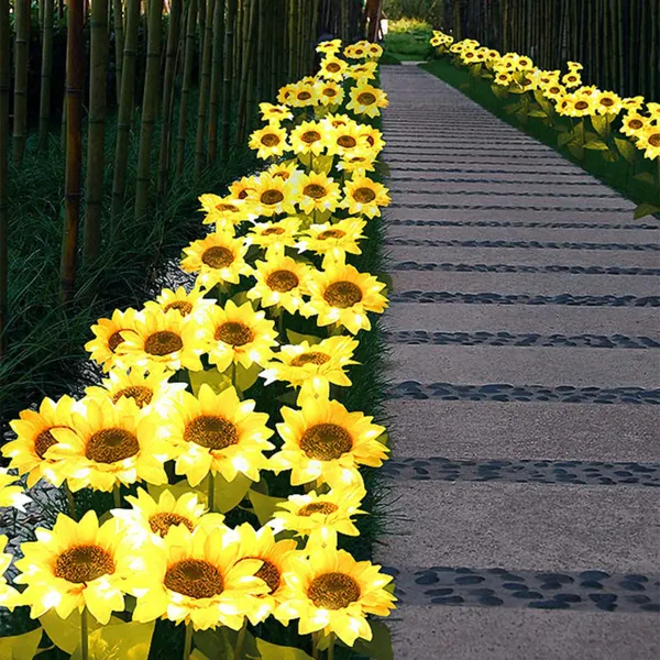 2021 Solar Powered Sunflower Outdoor Garden Light
