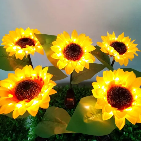 2021 Solar Powered Sunflower Outdoor Garden Light