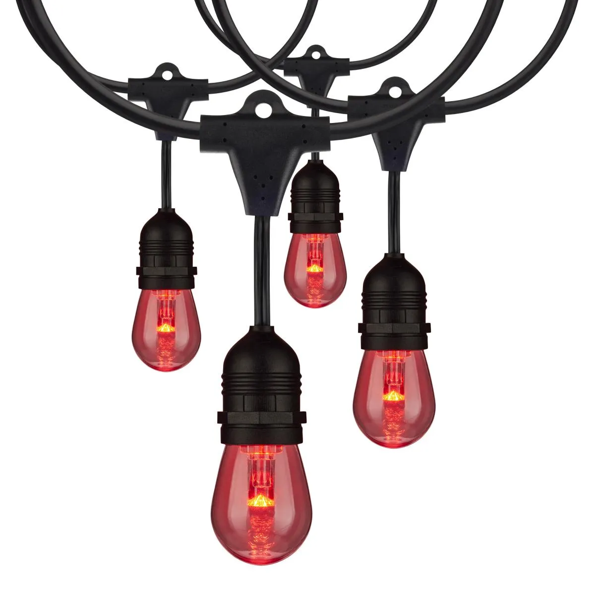 24-ft LED String Light 12-S14 lamps 120v RGBW with Infrared Remote