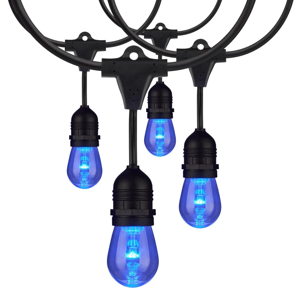 24-ft LED String Light 12-S14 lamps 120v RGBW with Infrared Remote