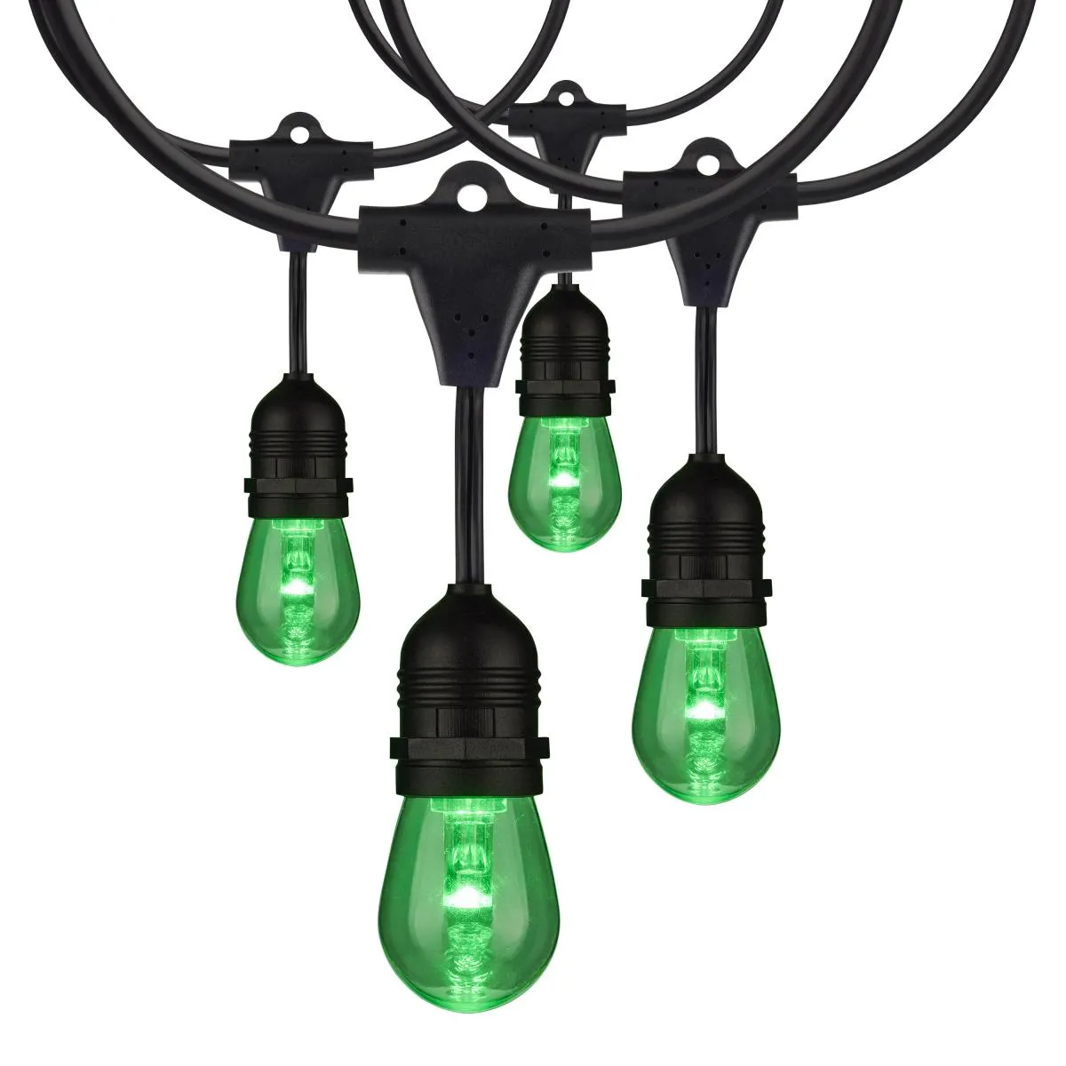 24-ft LED String Light 12-S14 lamps 120v RGBW with Infrared Remote