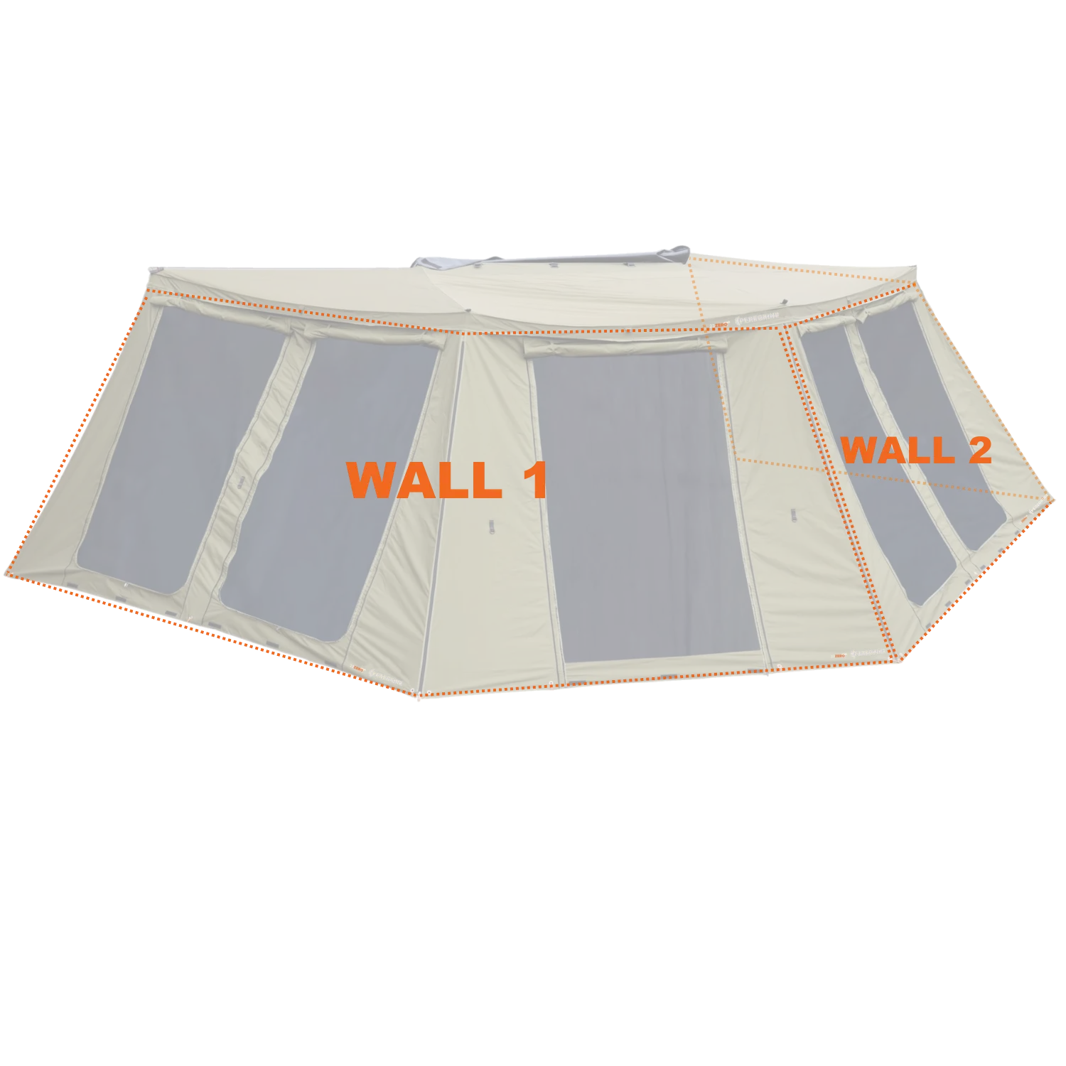 270° Peregrine Left 2.0 Deluxe Awning Wall 2 With Screen