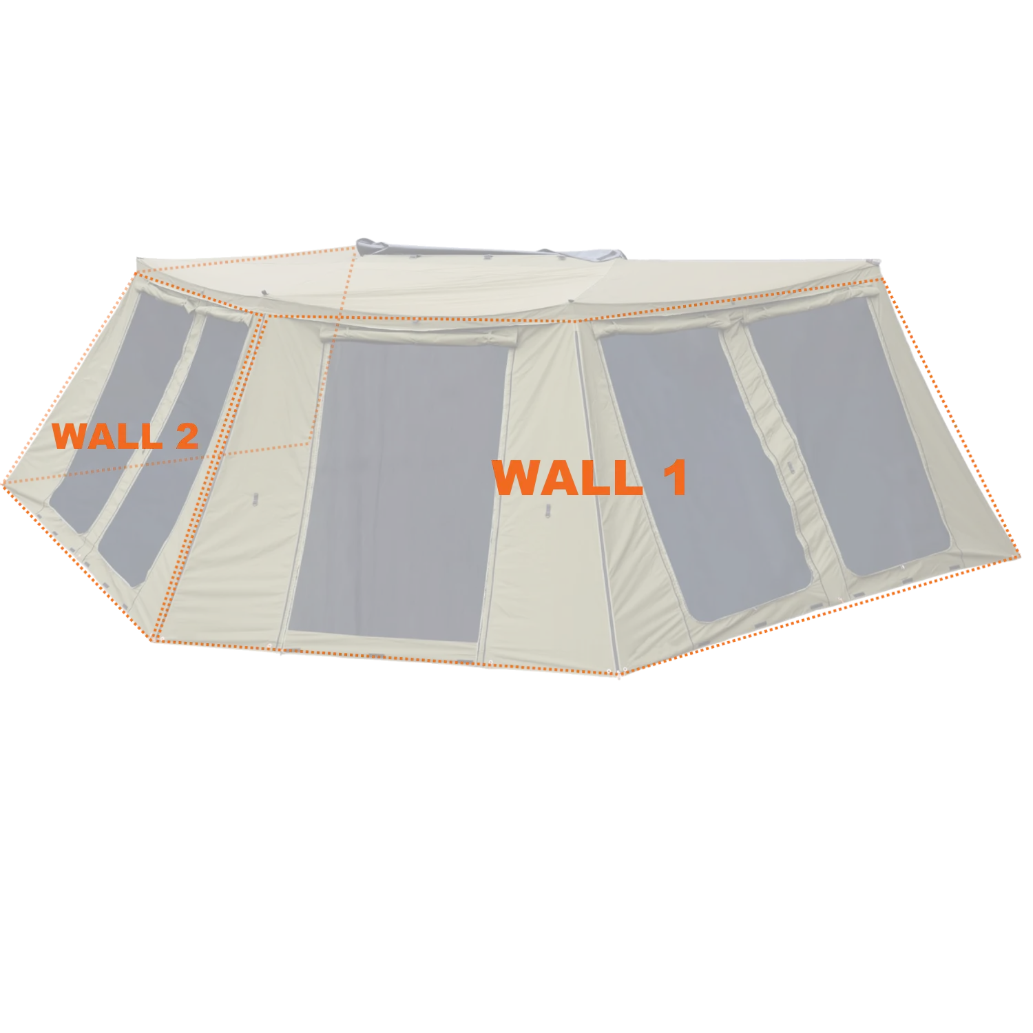 270° Peregrine Right 2.0 Deluxe Awning Wall 1 With Screen