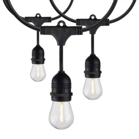 2Pk -  24-ft 24w 120v LED String Light - Includes 2200K 12-S14 bulbs