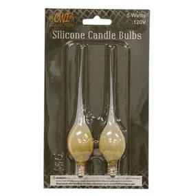 2/pk Gold Silicone Light Bulbs 5W  (Pack of 4)