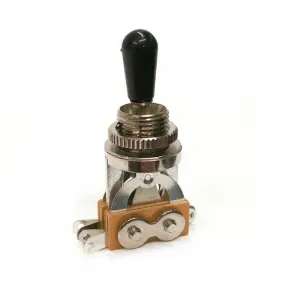 3-way Pickup Selector Switch - Nickel /w Black Tip