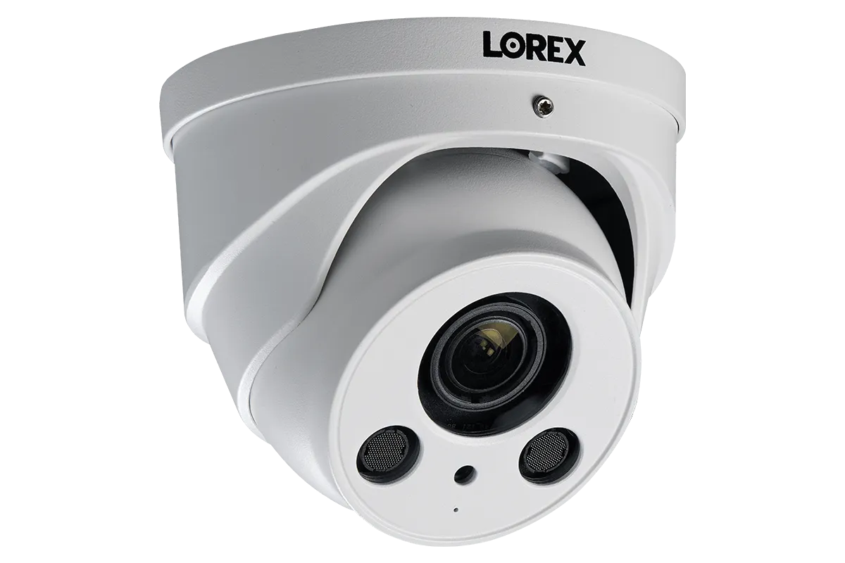 32 Channel IP Security Camera System with 12 4K Ultra HD Smart IP Bullet and 4 4K Motorized Varifocal Audio Dome Security Cameras.