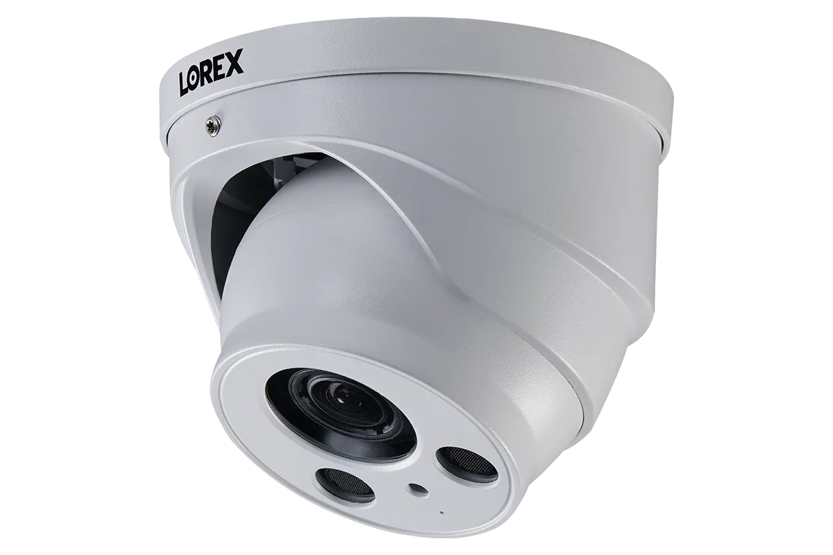 32 Channel IP Security Camera System with 12 4K Ultra HD Smart IP Bullet and 4 4K Motorized Varifocal Audio Dome Security Cameras.
