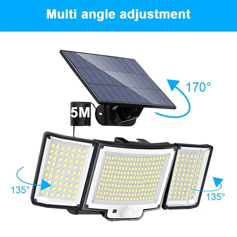 328 LED Solar Lamp Outdoor – Motion Activated Waterproof Light