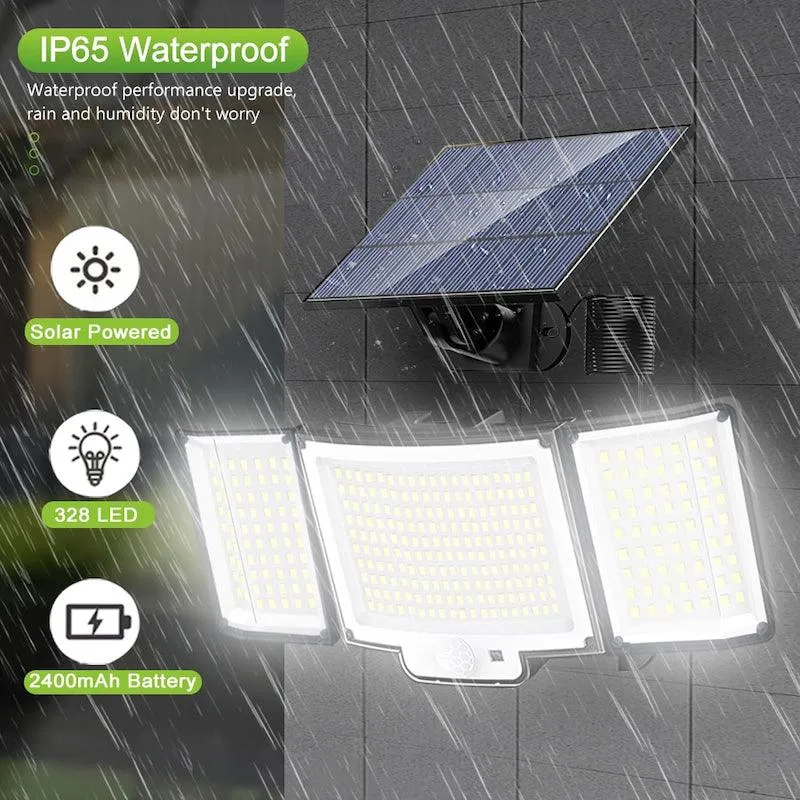 328 LED Solar Lamp Outdoor – Motion Activated Waterproof Light