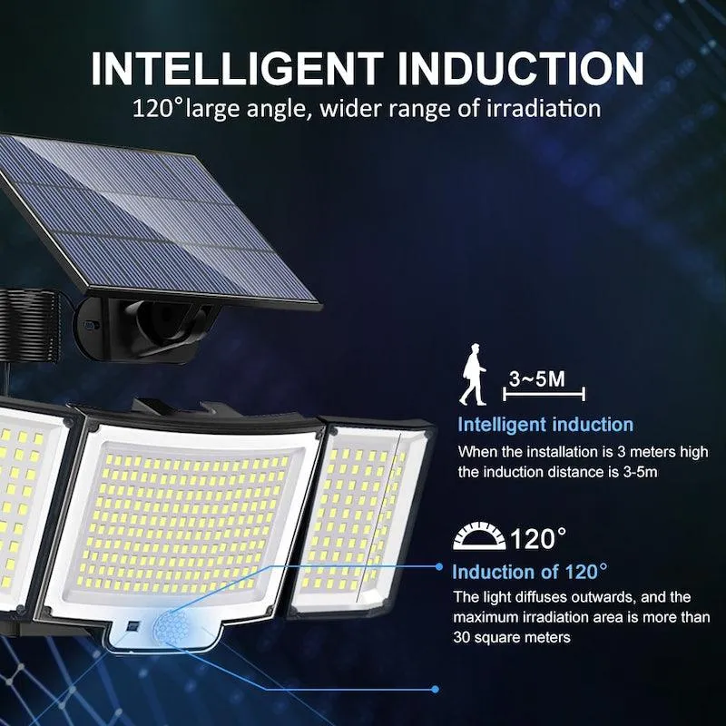 328 LED Solar Lamp Outdoor – Motion Activated Waterproof Light