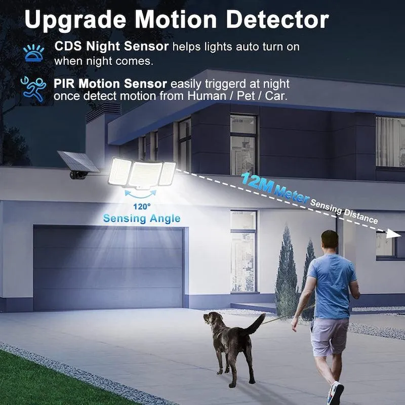 328 LED Solar Lamp Outdoor – Motion Activated Waterproof Light