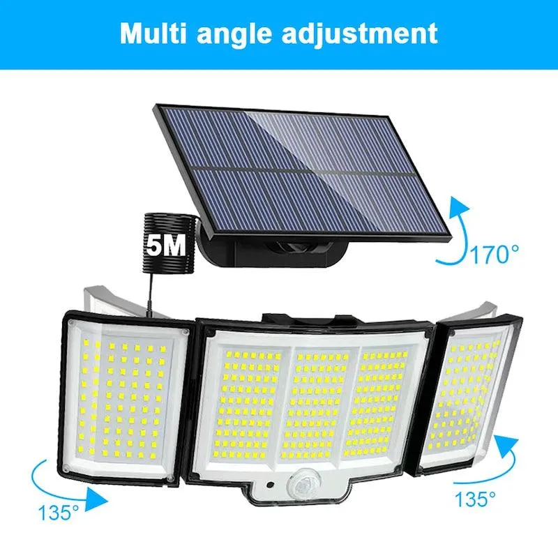 348 LED Solar Lamp Outdoor – Motion Activated Waterproof Light