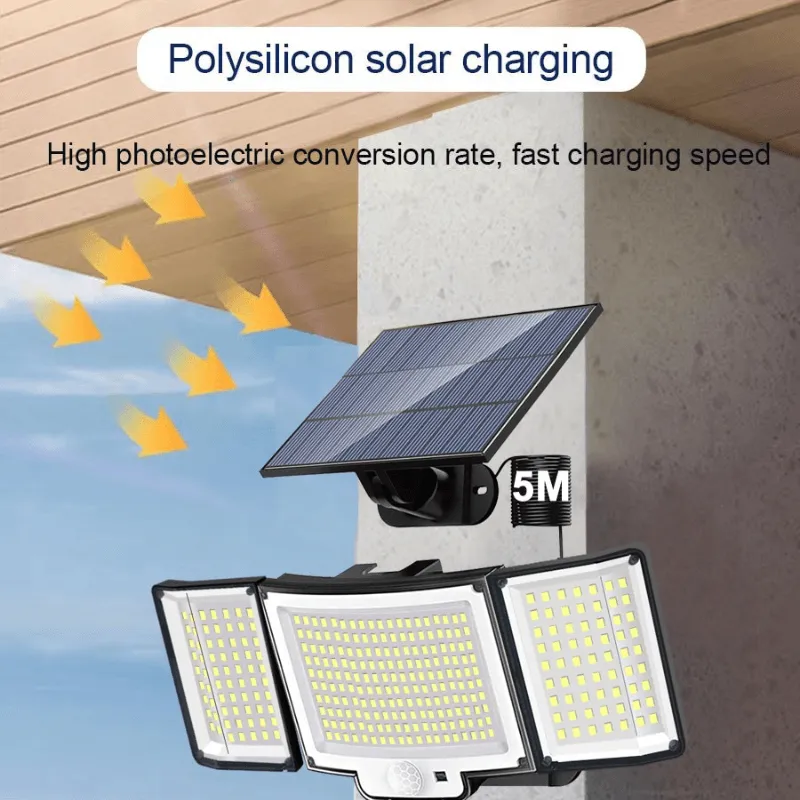 348 LED Solar Lamp Outdoor – Motion Activated Waterproof Light