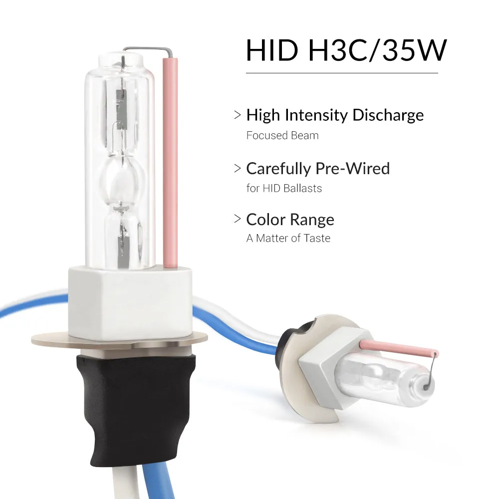 35W HID H3C Conversion Kit with Slim Digital Ballasts