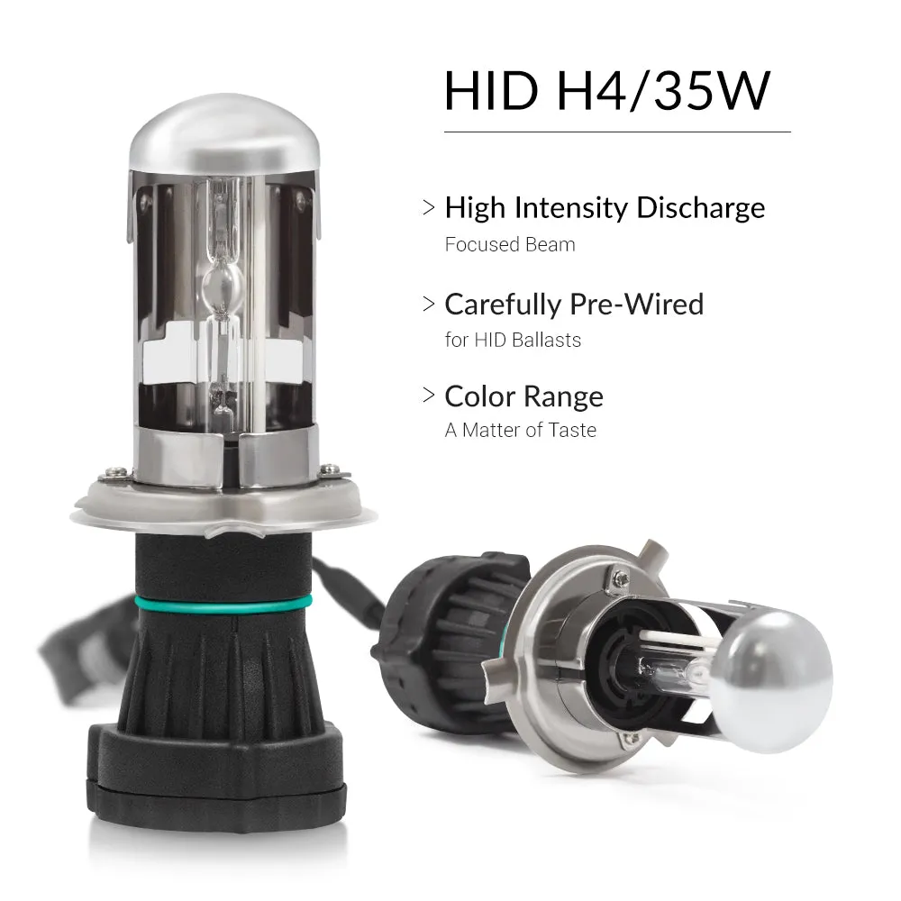 35W HID H4 (HB2) (9003) Dual Beam Bi-Xenon Conversion Kit