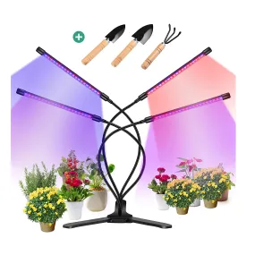 360° Grow Light for Indoor Plants | Gooseneck Full Spectrum Growing Lamp Strip w/ 3 Modes 9 Dimmable Brightness