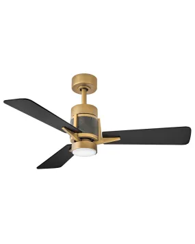 42" LED Smart Fan from the Atticus Collection in Heritage Brass Finish by Hinkley