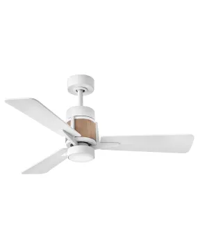 42" LED Smart Fan from the Atticus Collection in Matte White Finish by Hinkley