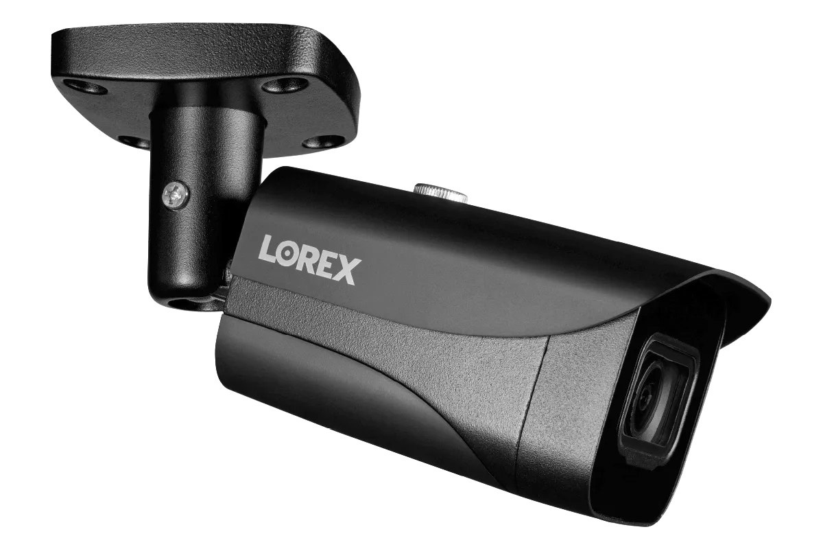 4K Ultra HD IP Security Camera System Featuring Twelve 4K Bullet and Eight Audio Dome Cameras, with Color Night Vision