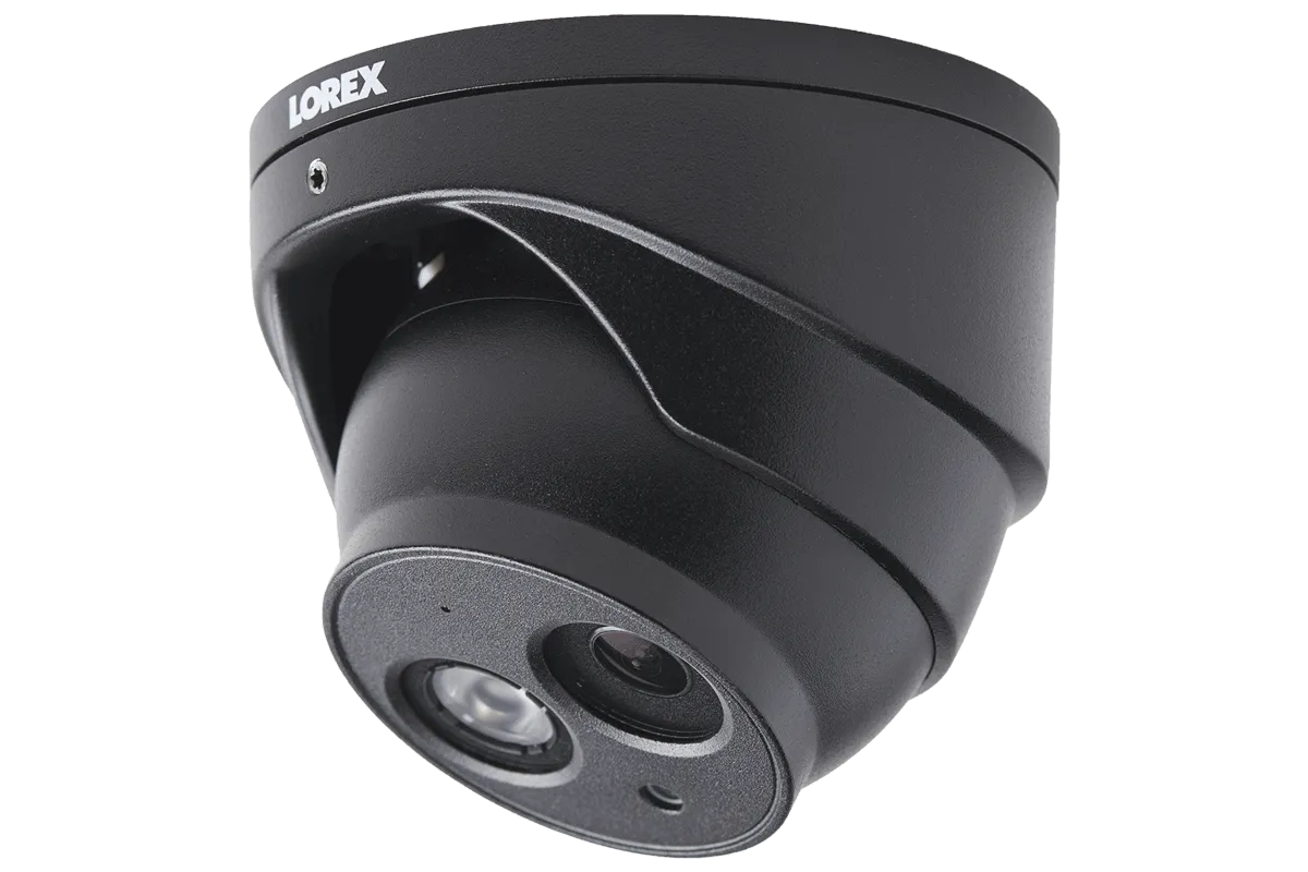 4K Ultra HD IP Security Camera System Featuring Twelve 4K Bullet and Eight Audio Dome Cameras, with Color Night Vision