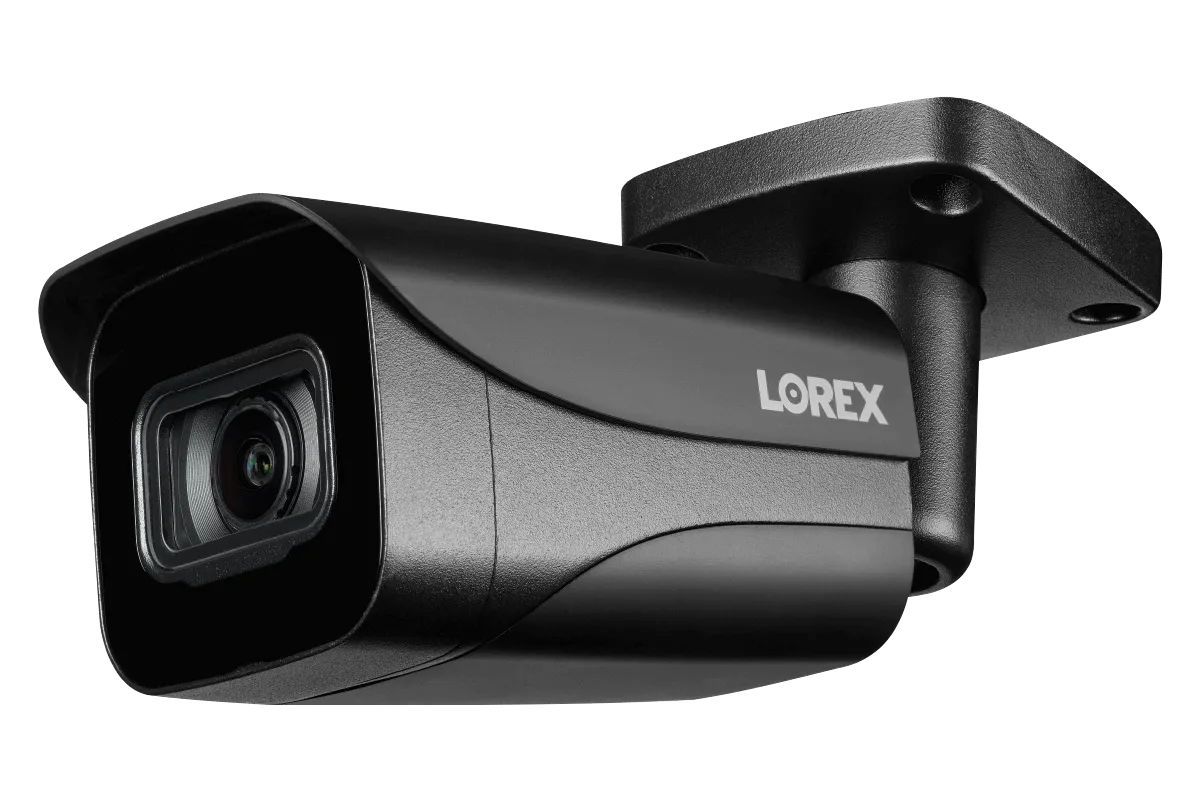 4K Ultra HD IP Security Camera System Featuring Twelve 4K Bullet and Eight Audio Dome Cameras, with Color Night Vision