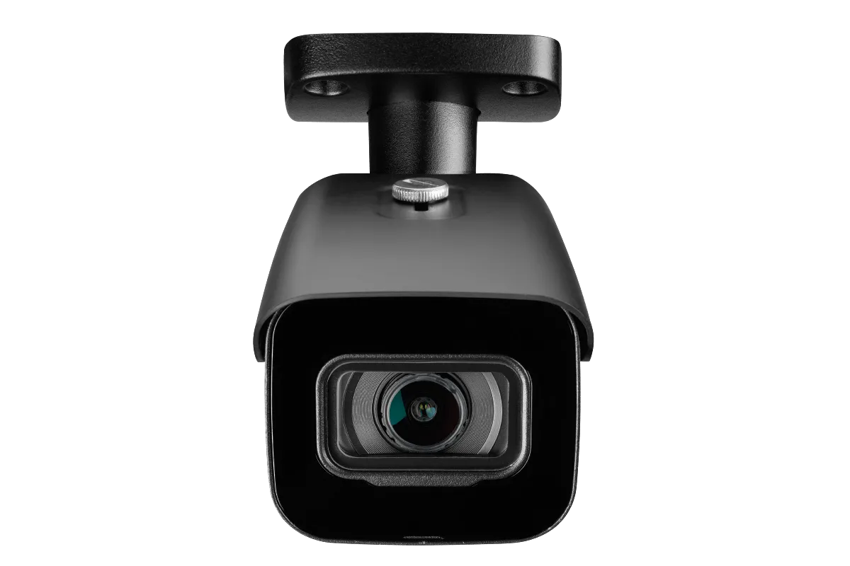4K Ultra HD IP Security Camera System Featuring Twelve 4K Bullet and Eight Audio Dome Cameras, with Color Night Vision