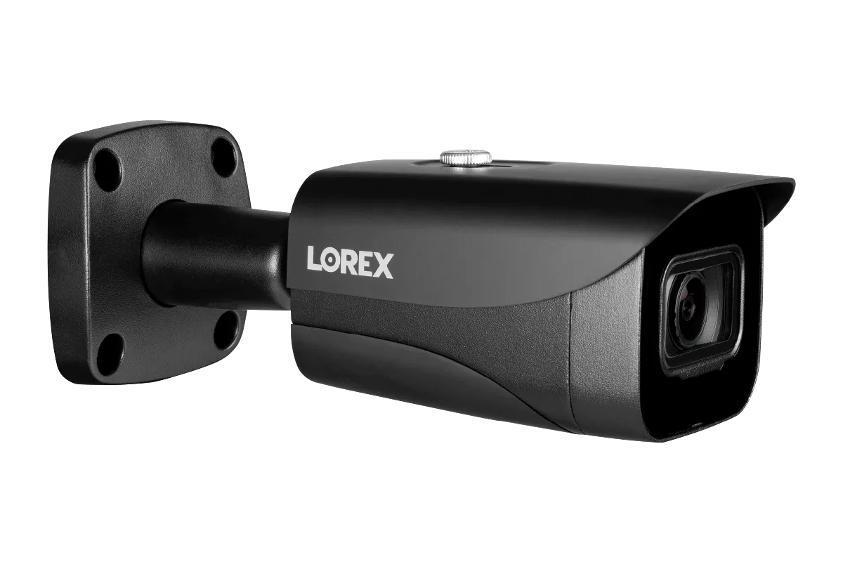 4K Ultra HD IP Security Camera System Featuring Twelve 4K Bullet and Eight Audio Dome Cameras, with Color Night Vision