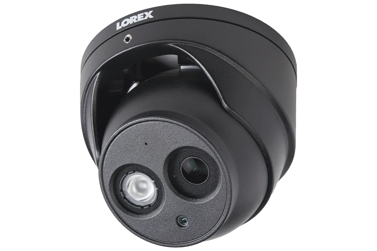 4K Ultra HD IP Security Camera System Featuring Twelve 4K Bullet and Eight Audio Dome Cameras, with Color Night Vision