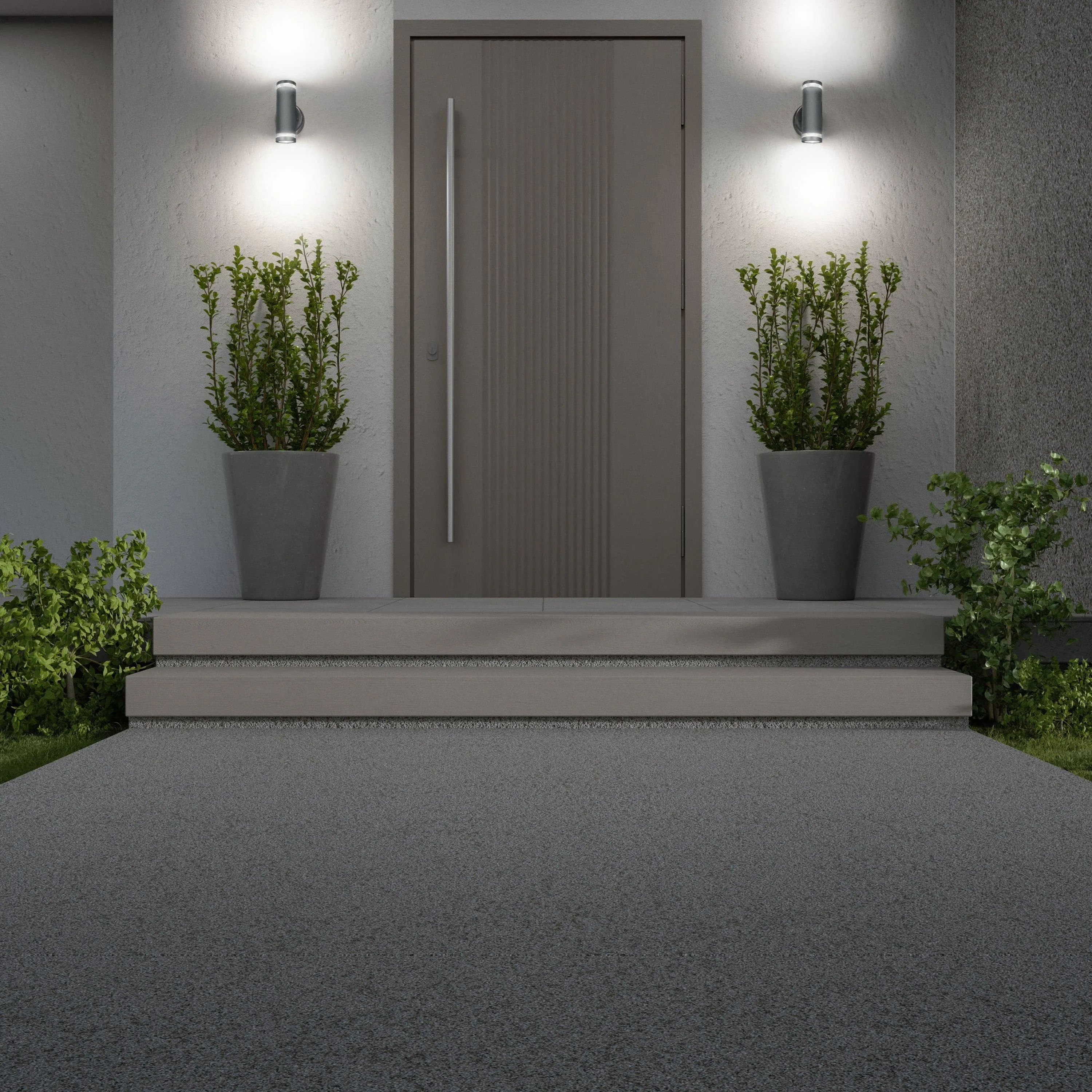 4lite Marinus GU10 Bi-Directional Outdoor Wall Light without PIR - Anthracite