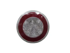 4" Clear Lens Round Stop / Turn / Tail Light, STL-101RCB