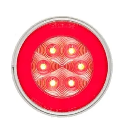 4" Clear Lens Round Stop / Turn / Tail Light, STL-101RCB