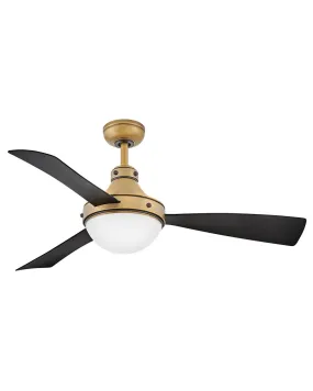 50" LED Smart Fan from the Oliver Collection in Heritage Brass Finish by Hinkley