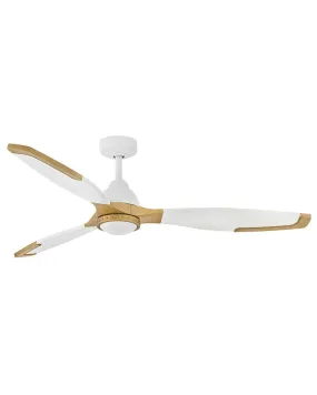 60"Ceiling Fan from the Aileron Collection in Matte White Finish by Hinkley