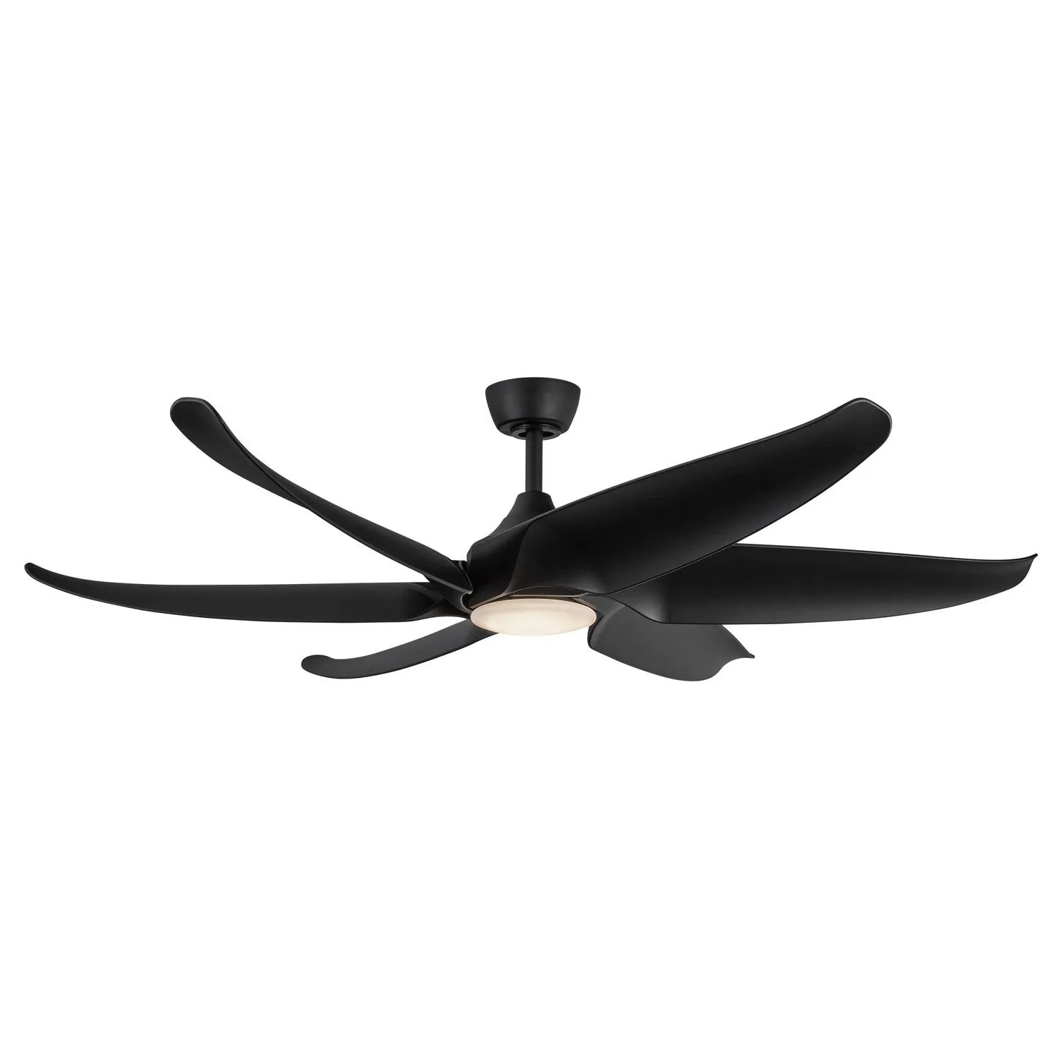 60"Ceiling Fan from the Coronado Collection in Matte Black Finish by Kuzco Lighting
