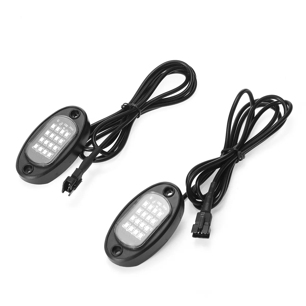6Pcs LED RGB Off-Road Rock Light Underbody Lamp Bluetooth Control for Jeep Truck Motorcycle Boat