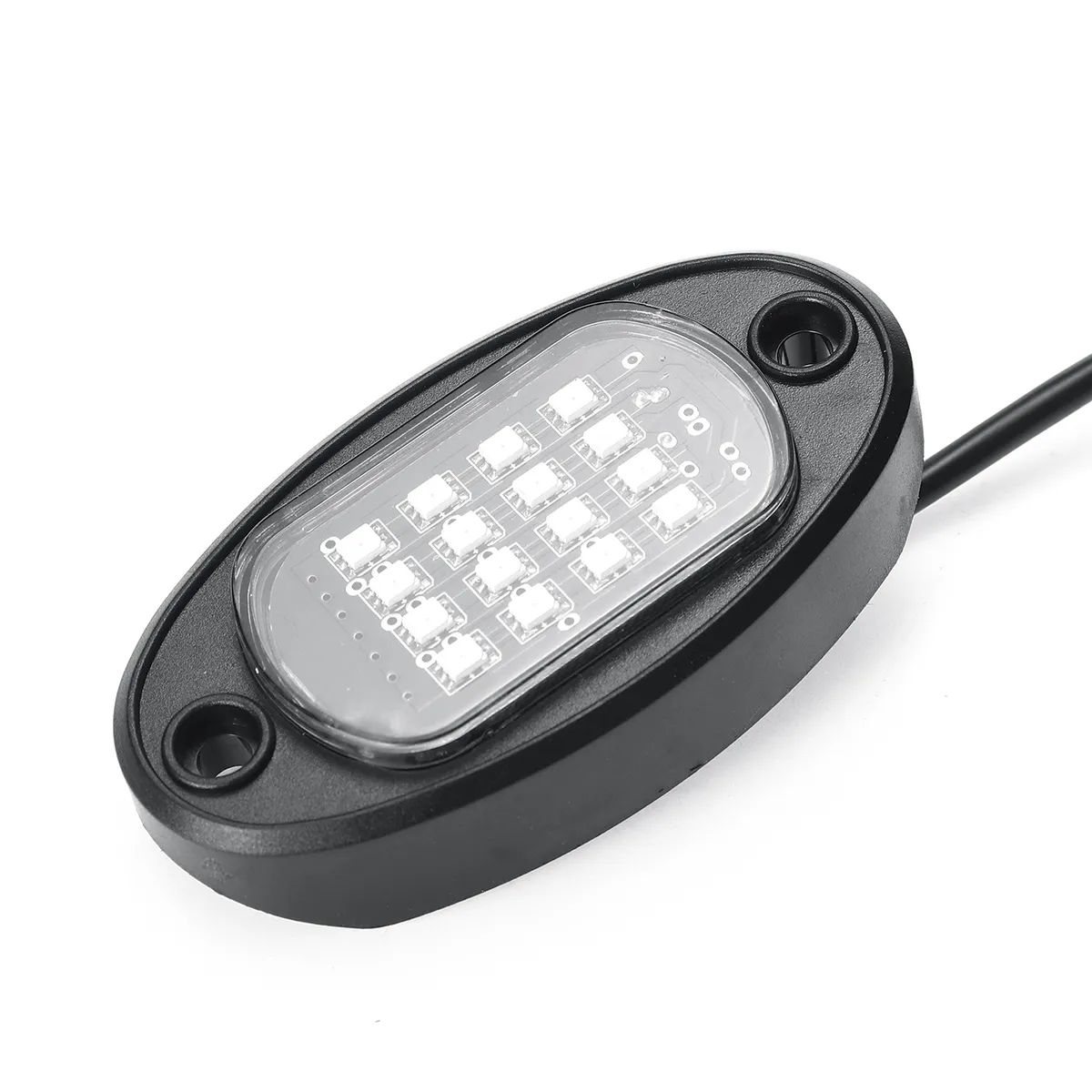 6Pcs LED RGB Off-Road Rock Light Underbody Lamp Bluetooth Control for Jeep Truck Motorcycle Boat